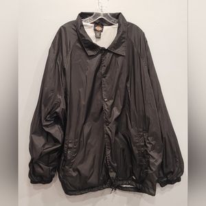 Dickies Windbreaker, Black Button Up, Size XXXL, Excellent Condition